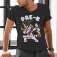 Girls Dabbing Unicorn Pre-K PreSchool Nailed It Graduation Men's V-Neck T-Shirt