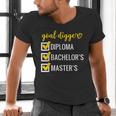 Goal Digger Inspirational Quotes Master's Degree Graduation Men's V-Neck T-Shirt