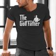 Golffather Father Dad Golfer Golfing Golf Club Putter Men's V-Neck T-Shirt