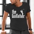 The GolfFather Golf Father God Father Dad Golfer Men's V-Neck T-Shirt The GolfFather Golf Father God Father Dad Golfer Men's V-Neck T-Shirt