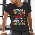 Goodbye 3rd Grade Hello 4th Grade Graduation 2024 Men's V-Neck T-Shirt