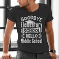 Goodbye Elementary School Graduation Hello Middle School Men's V-Neck T-Shirt