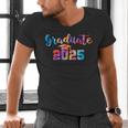 Graduate 2025 Tie Dye Graduation 2025 Class Of 2025 Senior Men's V-Neck T-Shirt