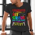 I Graduated From 1st Grade Graduation Matching Student Men's V-Neck T-Shirt