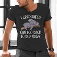 I Graduated Can I Go Back To Bed Now Koala Bear Graduation Men's V-Neck T-Shirt