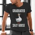 Graduated Silly Goose Student Graduation 2026 Grad Men's V-Neck T-Shirt