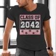 Graduating Class Of 2042 First Day Of School 2042 Graduation Men's V-Neck T-Shirt