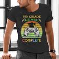Graduation 5th Grade Level Complete Gamer Class 2021 Gaming Men's V-Neck T-Shirt