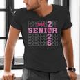 Graduation Class Of 2026 Senior 2026 Pink Bow Coquette Men's V-Neck T-Shirt