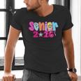 Graduation Class Of 2026 Senior Pink Coquette Bow 2026 Grade Men's V-Neck T-Shirt