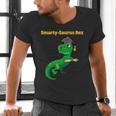 Graduation Dinosaur Smarty Saurus Rex Diploma Dinosaur Men's V-Neck T-Shirt