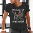 Graduation I Graduated Can I Go Back To Bed Now Men's V-Neck T-Shirt