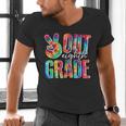 Graduation Peace Sign Out Eighth Grade Tie Dye Hippie Men's V-Neck T-Shirt