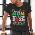 Graduation Proud Mom Of 2025 Kindergarten Graduate Men's V-Neck T-Shirt