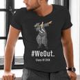Graduation T-Shirt Dabbing Graduation We Out Class Of 2018 Men's V-Neck T-Shirt