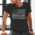 Grateful Dad Father's Day Papa Daddy Best Dad Men's V-Neck T-Shirt Grateful Dad Father's Day Papa Daddy Best Dad Men's V-Neck T-Shirt
