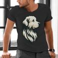 Great Pyrenees Pyr Minimalist Simple Dog Mom Dad Boys Girls Men's V-Neck T-Shirt