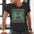 Green Sport Loud Proud Cheer Coach Dad Father's Day Men's V-Neck T-Shirt Green Sport Loud Proud Cheer Coach Dad Father's Day Men's V-Neck T-Shirt