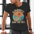 Groovy Like The 70s Aesthetic Nostalgia 1970's Retro Men's V-Neck T-Shirt
