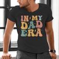 Groovy In My Dad Era Dad Father's Day Men's V-Neck T-Shirt