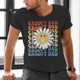 Groovy Dad Matching Outfit Fathers Day Family Retro Vintage Men's V-Neck T-Shirt