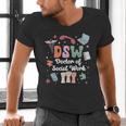 Groovy DSW Doctor Of Social Work Graduation DSW Graduate Men's V-Neck T-Shirt