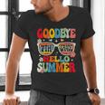 Groovy Goodbye 7th Grade Graduation Hello Summer Kids Men's V-Neck T-Shirt