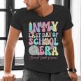 Groovy In My Last Day Of School Era Second Grade Graduation Men's V-Neck T-Shirt