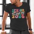 Groovy Senior Class Of 2026 My Last First Day Graduation 26 Men's V-Neck T-Shirt