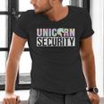 Halloween Mom Dad Daughter Adult Costume Unicorn Security Men's V-Neck T-Shirt