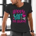 Happy Last Day Of First 1st Grade Teacher Student Graduation Men's V-Neck T-Shirt