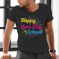 Happy Last Day Of School Graduation Teacher Students Men's V-Neck T-Shirt