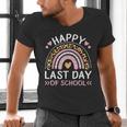 HAPPY LAST OF DAY SCHOOL Rainbow Teacher Student Graduation Men Women Girls Kids Men's V-Neck T-Shirt