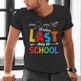Happy Last Day Of School Teacher Women Student Graduation Men's V-Neck T-Shirt