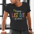 Happy Last Day Of School Women Teachers School Graduation Men's V-Neck T-Shirt