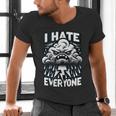 I Hate Everyone Introvert Anti-Social Dark Humor Men's V-Neck T-Shirt