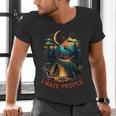 I Hate People Id Rather Be Camping Sarcastic Introvert Men's V-Neck T-Shirt I Hate People Id Rather Be Camping Sarcastic Introvert Men's V-Neck T-Shirt