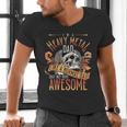 Heavy Metal Cooler Dad Punk Rock Music Lover Men's V-Neck T-Shirt