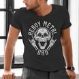 Heavy Metal Dad Shirt Rock Metalhead Heavy Metal Dad Men's V-Neck T-Shirt