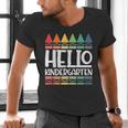 Hello Kindergarten First Day Back To School Graduation Men's V-Neck T-Shirt