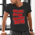 High School Graduation Tshirt Game Over Senior Class Of 2018 Men's V-Neck T-Shirt