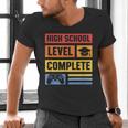 High School Level Complete Class Of 2024 Senior Graduation Men's V-Neck T-Shirt