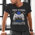 High School Level Complete Class Of 2025 Graduation Men's V-Neck T-Shirt