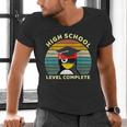 High School Level Complete Graduation Senior Students Men's V-Neck T-Shirt