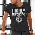 Highly Defensive Armadillo Shield Introvert Boundaries Men's V-Neck T-Shirt Highly Defensive Armadillo Shield Introvert Boundaries Men's V-Neck T-Shirt