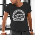 Hiking It's Cheaper Than A Therapy Introvert Shirt Men's V-Neck T-Shirt