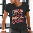 Hilarious 1985 Big Hair Bangs Joke For Gen X Nostalgia Men's V-Neck T-Shirt