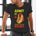 Hilarious Hot Dog Dad Joke Text Pun Dirty Joke -Barbecue Men's V-Neck T-Shirt Hilarious Hot Dog Dad Joke Text Pun Dirty Joke -Barbecue Men's V-Neck T-Shirt