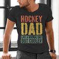 Hockey Dad Shirt Men Fathers Day Hockey Dad Men's V-Neck T-Shirt