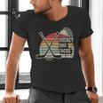 Hockey And Tacos Retro Nostalgia Lovers Men's V-Neck T-Shirt